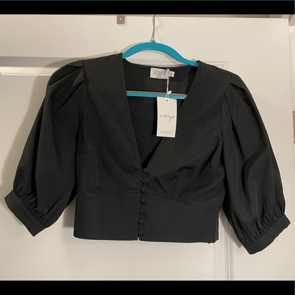 City Chic Ballon Sleeve Top